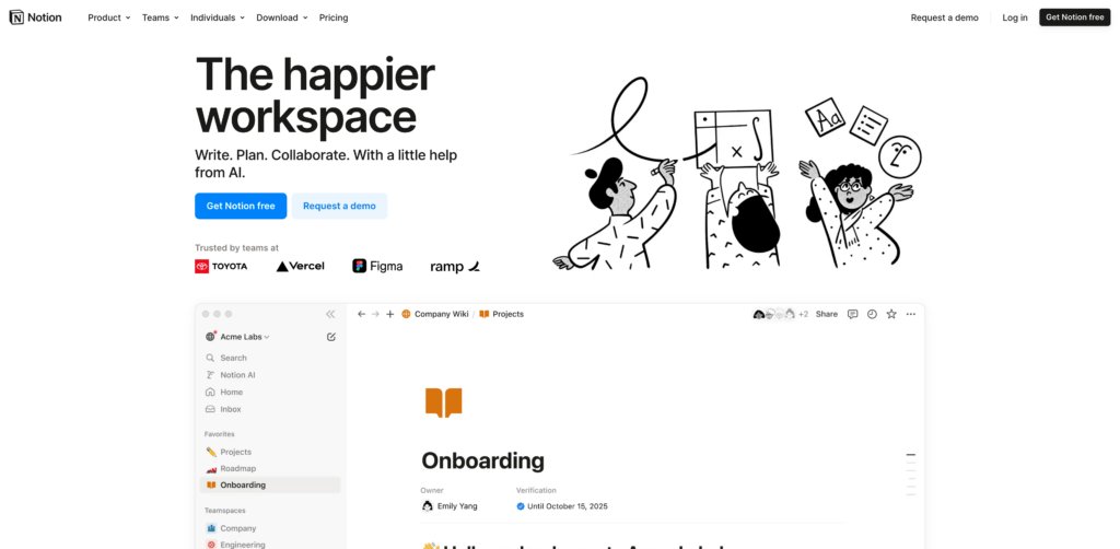 Notion.so for flexible project management 